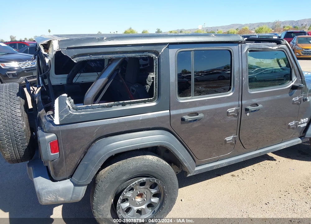 2018 JEEP WRANGLER UNLIMITED SPORT 4X4 VIN: 1C4HJXDN0JW185745