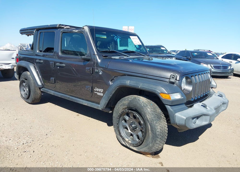 2018 JEEP WRANGLER UNLIMITED SPORT 4X4 VIN: 1C4HJXDN0JW185745