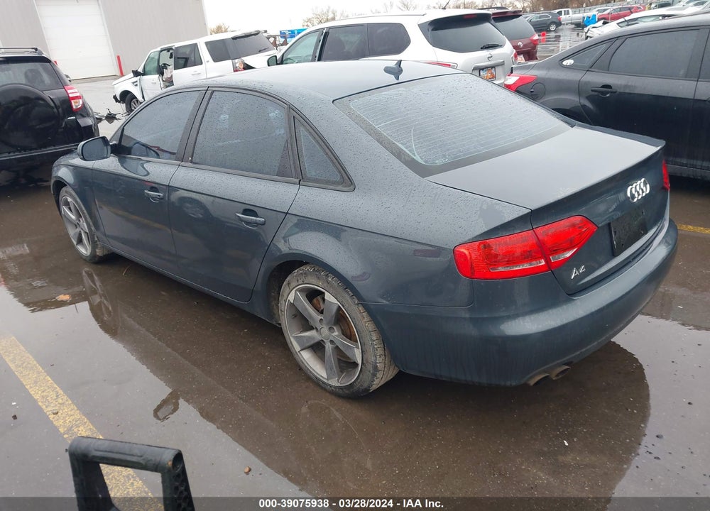 2011 AUDI A4 2.0T PREMIUM VIN: WAUBFAFL9BN032673
