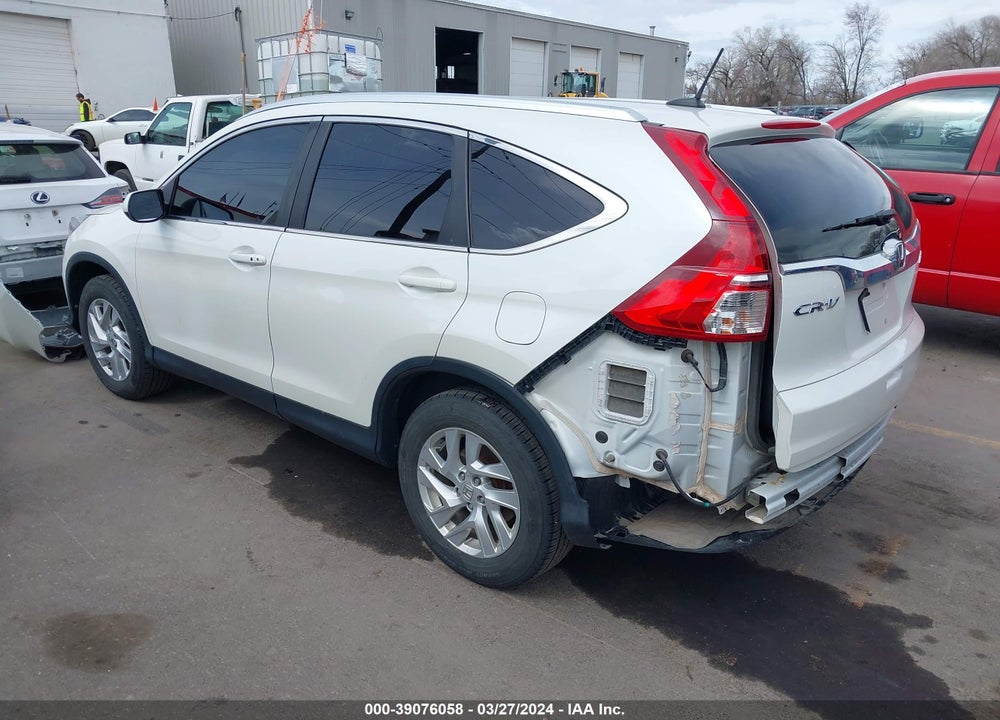 2015 HONDA CR-V EX-L VIN: 5J6RM4H79FL045525