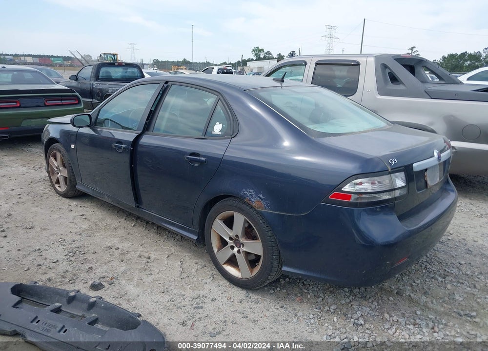 2008 SAAB 9-3 2.0T VIN: YS3FB46Y481136638