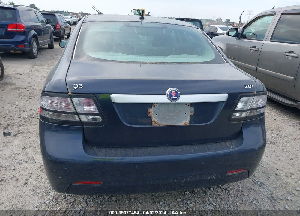 2008 SAAB 9-3 2.0T VIN: YS3FB46Y481136638