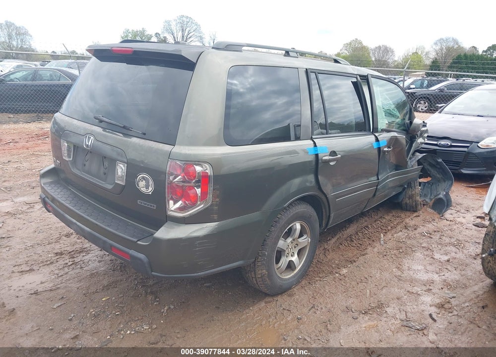 2006 HONDA PILOT EX-L VIN: 5FNYF18536B026786