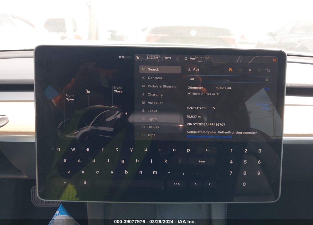 2023 TESLA MODEL 3 REAR-WHEEL DRIVE VIN: 5YJ3E1EA4PF436707
