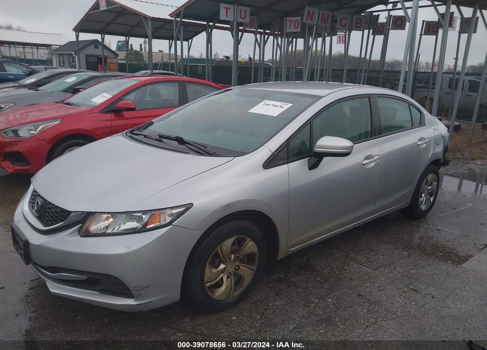 2014 HONDA CIVIC LX VIN: 19XFB2F55EE030774