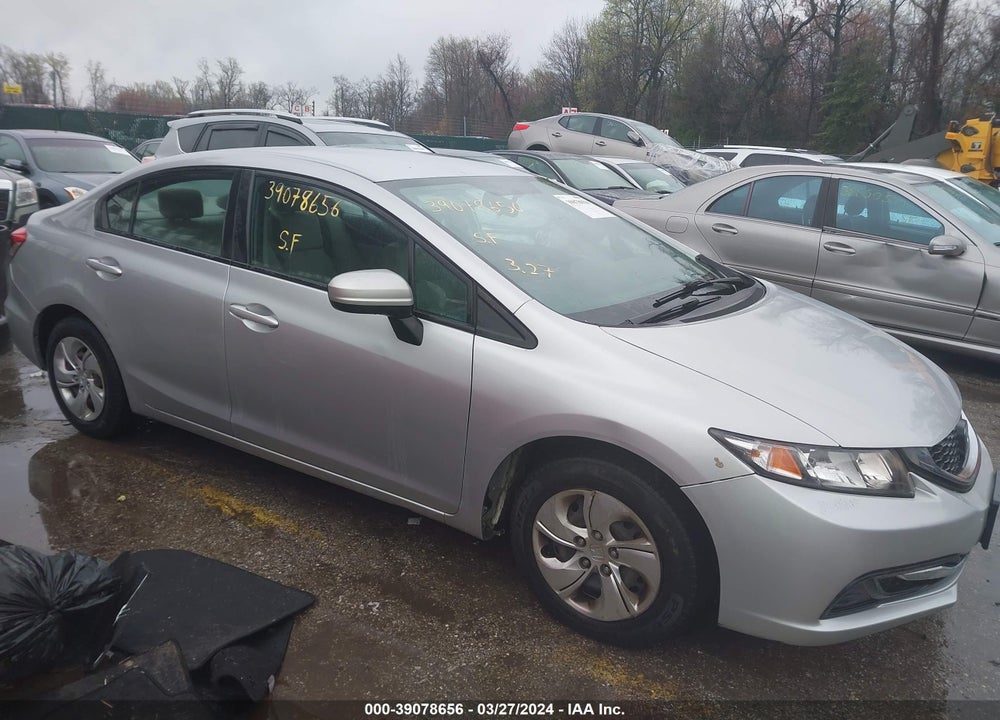 2014 HONDA CIVIC LX VIN: 19XFB2F55EE030774