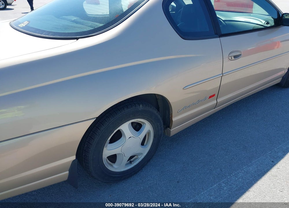 2000 CHEVROLET MONTE CARLO SS VIN: 2G1WX12K8Y9208096