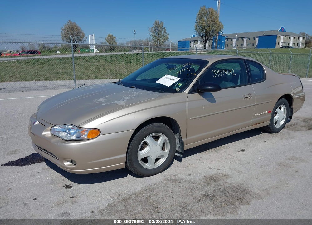 2000 CHEVROLET MONTE CARLO SS VIN: 2G1WX12K8Y9208096