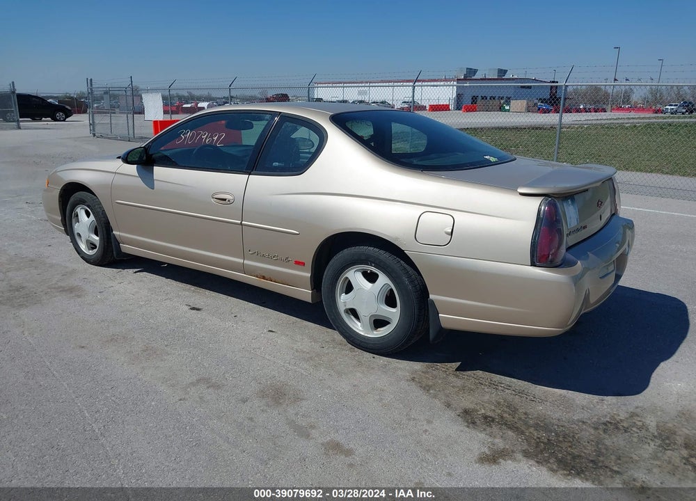 2000 CHEVROLET MONTE CARLO SS VIN: 2G1WX12K8Y9208096
