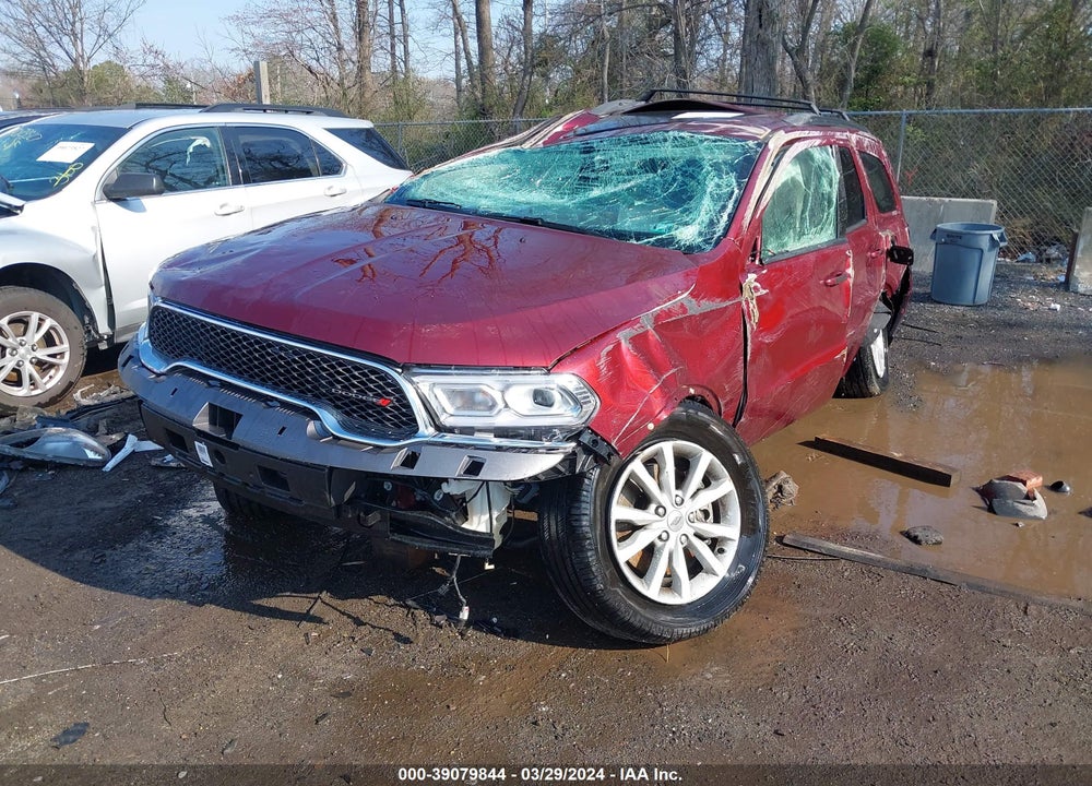 2021 DODGE DURANGO SXT PLUS AWD VIN: 1C4RDJAG2MC696846