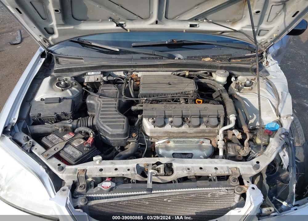 2001 HONDA CIVIC VIN: 1HGEM22541L076837