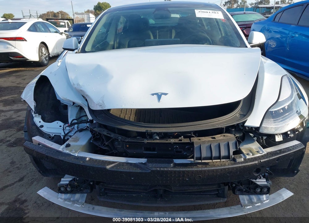 2022 TESLA MODEL 3 REAR-WHEEL DRIVE VIN: 5YJ3E1EA6NF375969