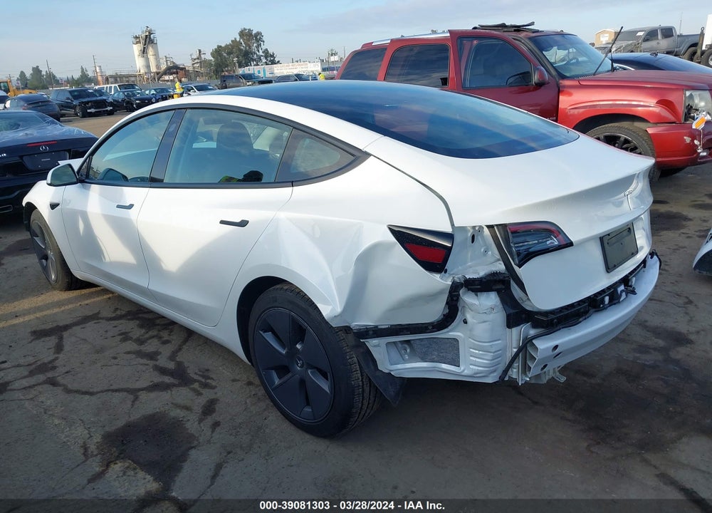 2022 TESLA MODEL 3 REAR-WHEEL DRIVE VIN: 5YJ3E1EA6NF375969