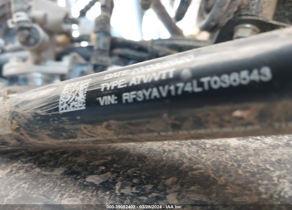 2020 POLARIS RZR 170 VIN: RF3YAV174LT036543