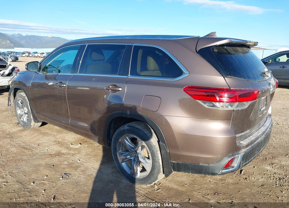 2019 TOYOTA HIGHLANDER LIMITED/PLATINUM VIN: 5TDDZRFH8KS986970