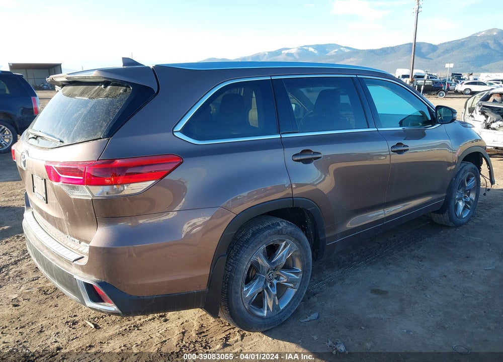 2019 TOYOTA HIGHLANDER LIMITED/PLATINUM VIN: 5TDDZRFH8KS986970