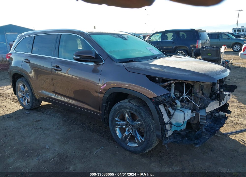 2019 TOYOTA HIGHLANDER LIMITED/PLATINUM VIN: 5TDDZRFH8KS986970