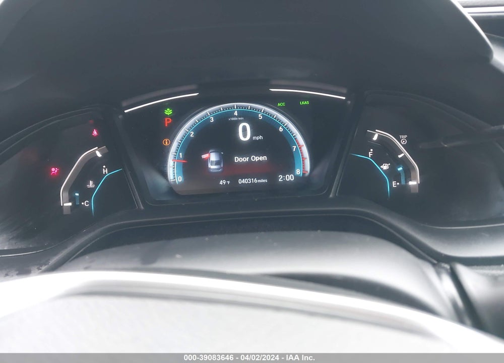 2020 HONDA CIVIC LX VIN: 2HGFC2F61LH594205