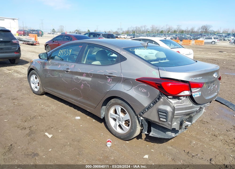 2014 HYUNDAI ELANTRA SE VIN: 5NPDH4AE7EH456129