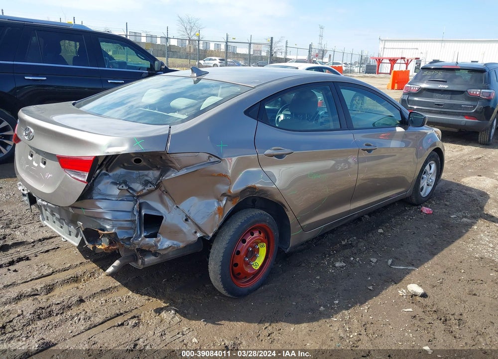 2014 HYUNDAI ELANTRA SE VIN: 5NPDH4AE7EH456129