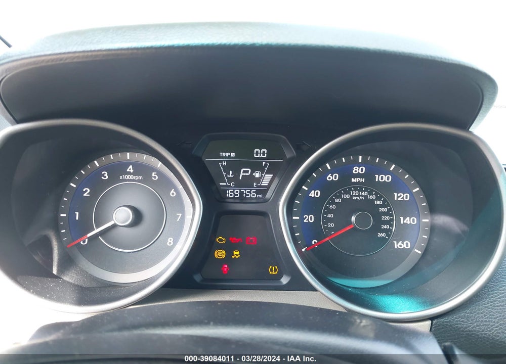 2014 HYUNDAI ELANTRA SE VIN: 5NPDH4AE7EH456129