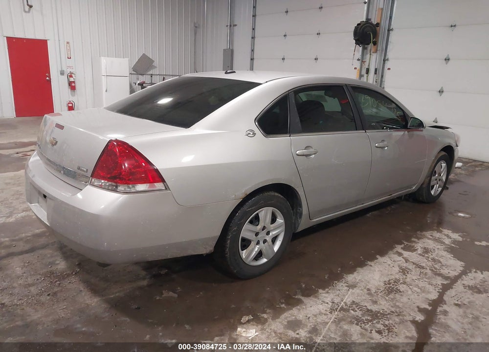 2008 CHEVROLET IMPALA LS VIN: 2G1WB58K281345031