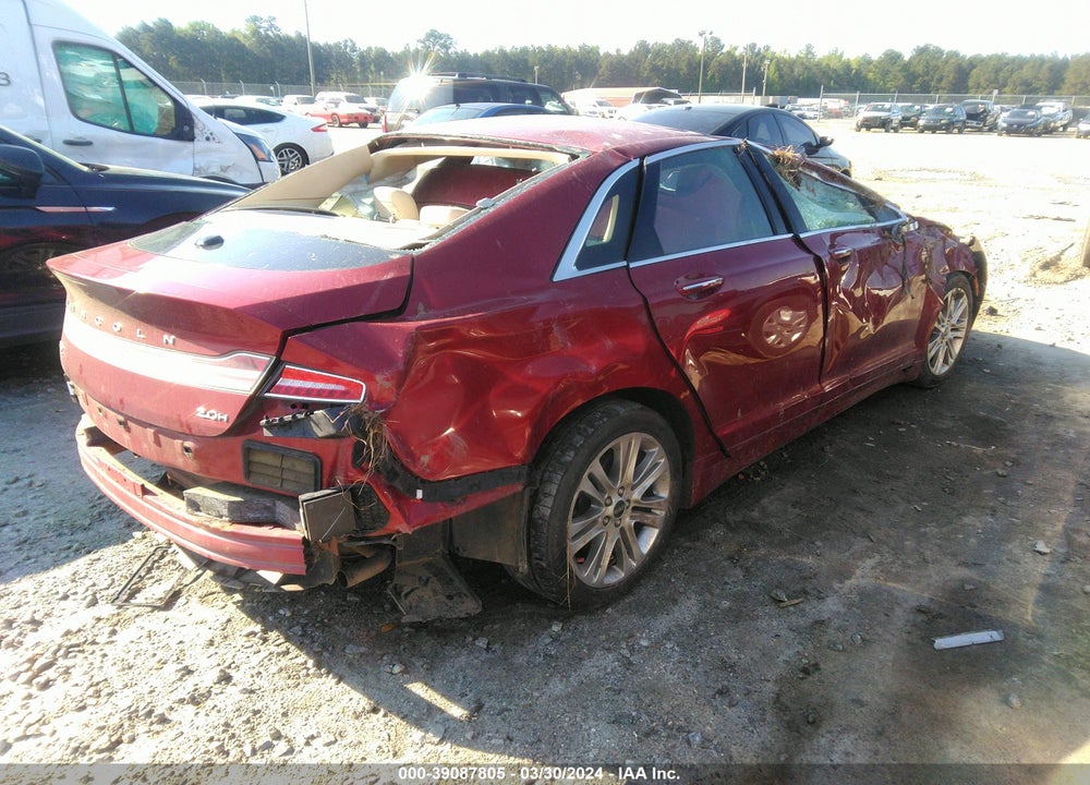2014 LINCOLN MKZ HYBRID VIN: 3LN6L2LU4ER828826