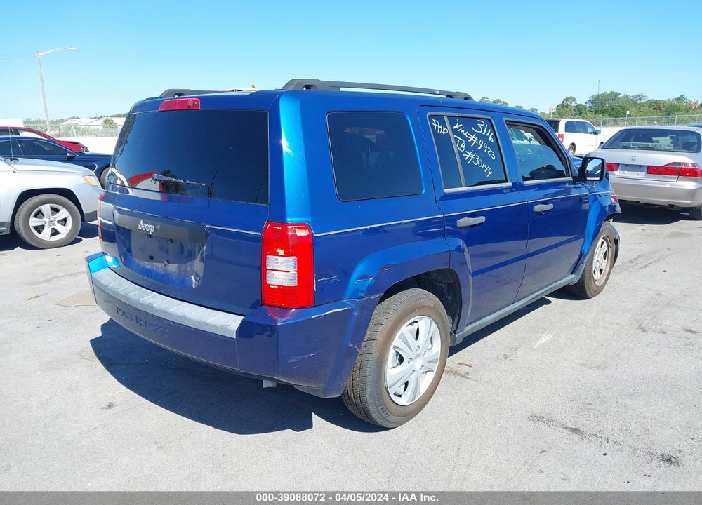 2009 JEEP PATRIOT SPORT VIN: 1J4FT28A19D154923