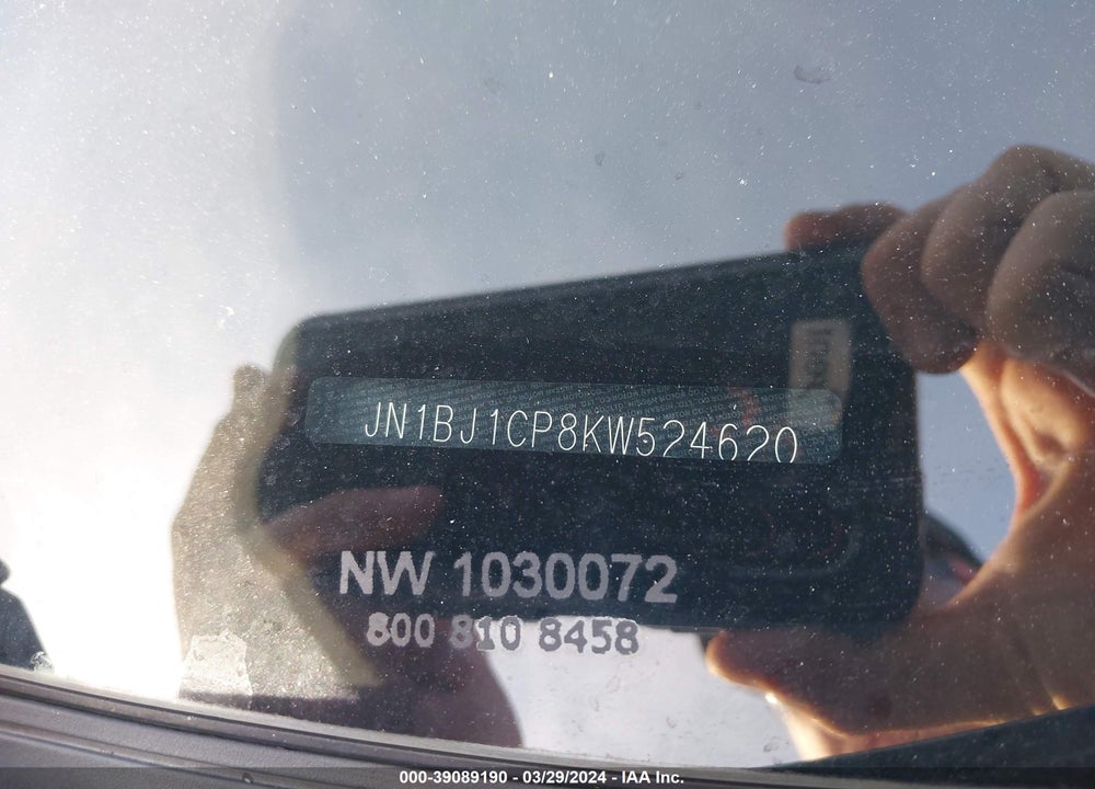 2019 NISSAN ROGUE SPORT S VIN: JN1BJ1CP8KW524620