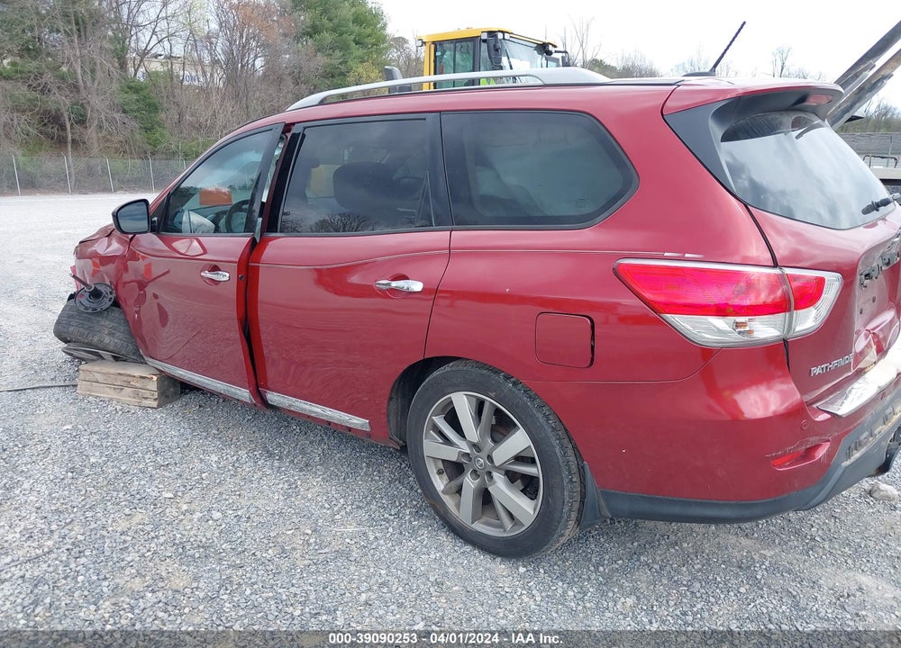 2014 NISSAN PATHFINDER PLATINUM VIN: 5N1AR2MN9EC602621