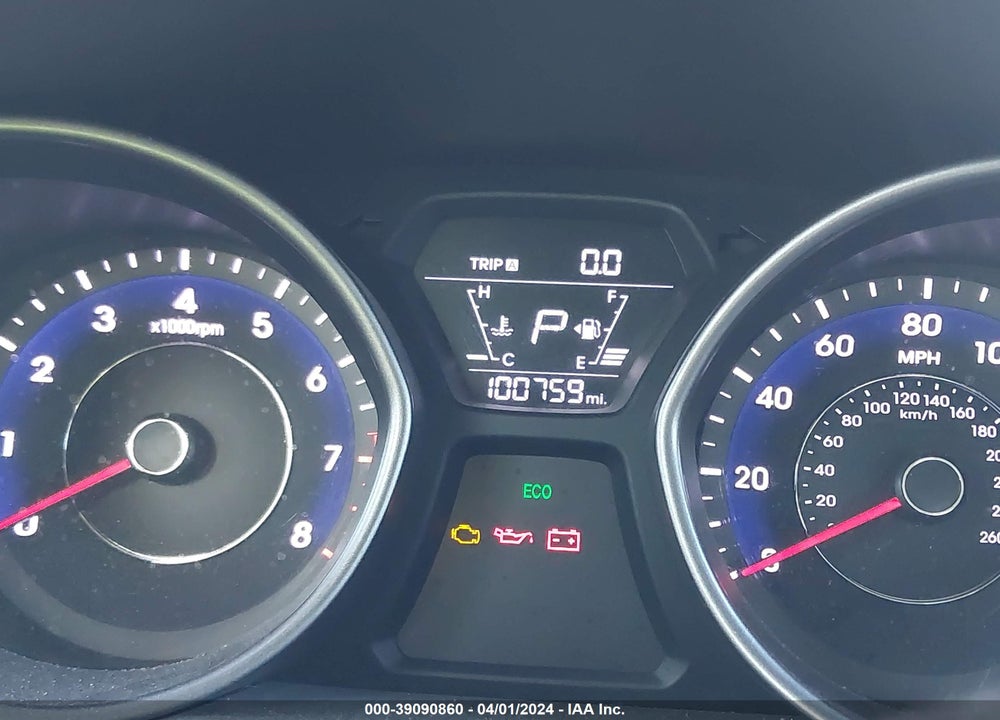 2015 HYUNDAI ELANTRA SE VIN: 5NPDH4AE9FH611524