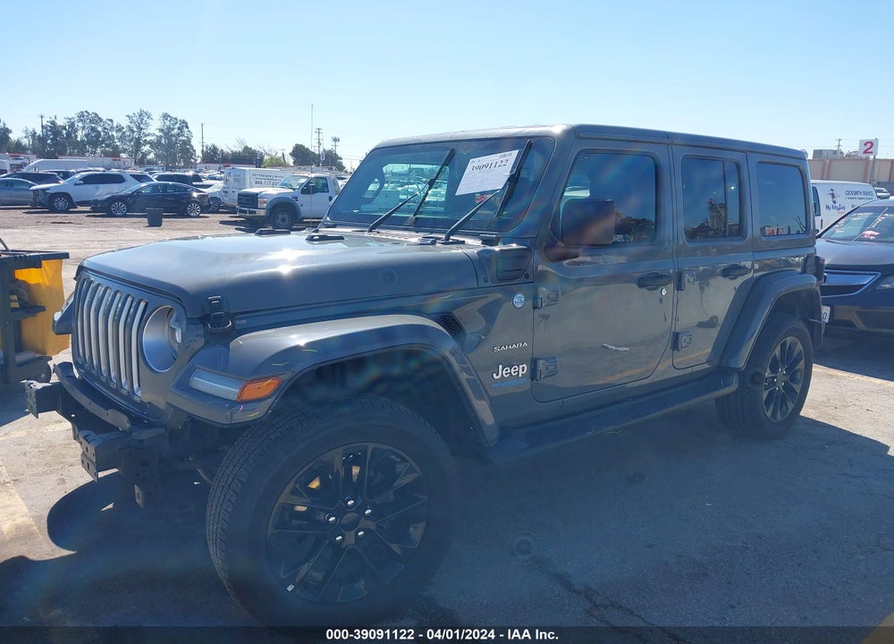 2021 JEEP WRANGLER 4XE UNLIMITED SAHARA 4X4 VIN: 1C4JJXP69MW754375