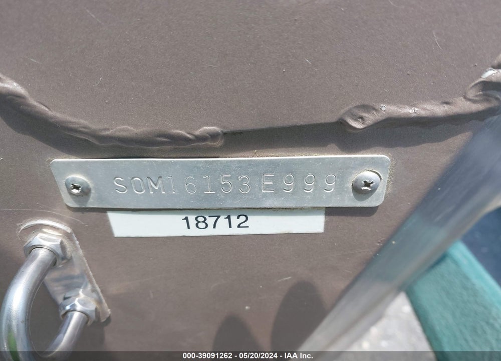 1999 SEA ARK FISHING BOAT VIN: SOM16153E999