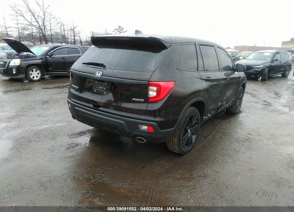 2021 HONDA PASSPORT AWD EX-L VIN: 5FNYF8H54MB025619