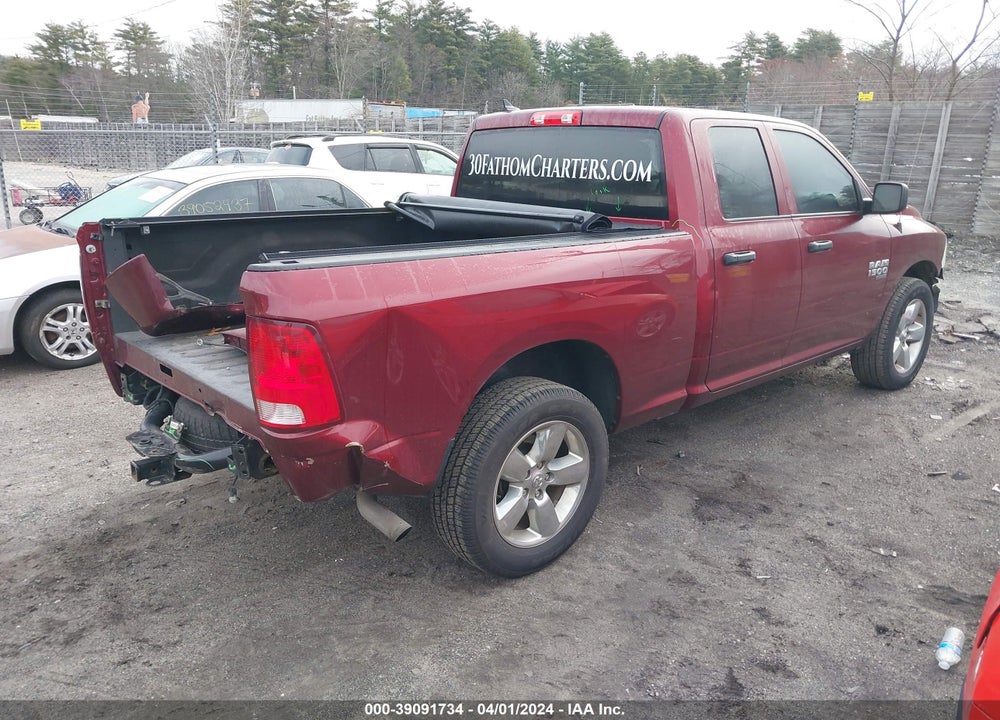 2019 RAM 1500 CLASSIC EXPRESS QUAD CAB 4X4 6'4 BOX VIN: 1C6RR7FG1KS617836