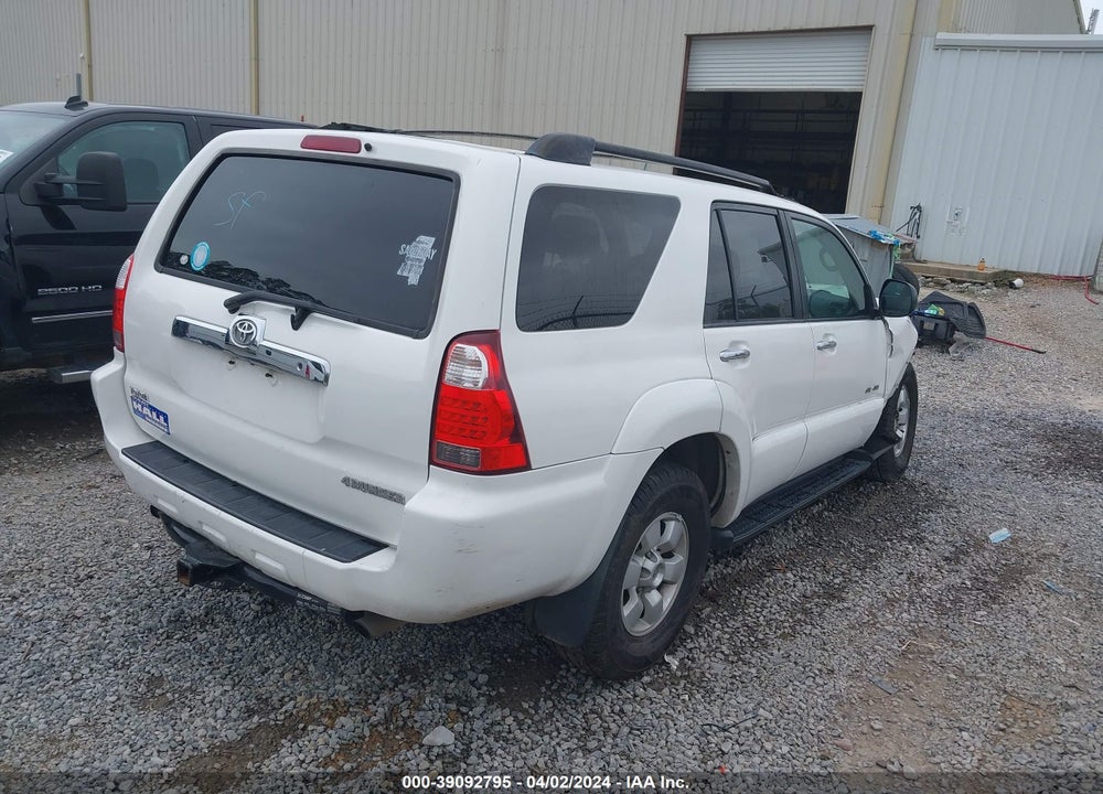 2007 TOYOTA 4RUNNER SR5 V6 VIN: JTEBU14R478096296