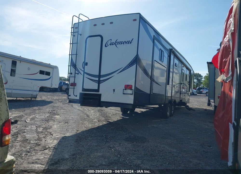2016 HEARTLAND OAKMONT TRAVEL TRAILER VIN: 5SFBG4222GE313037