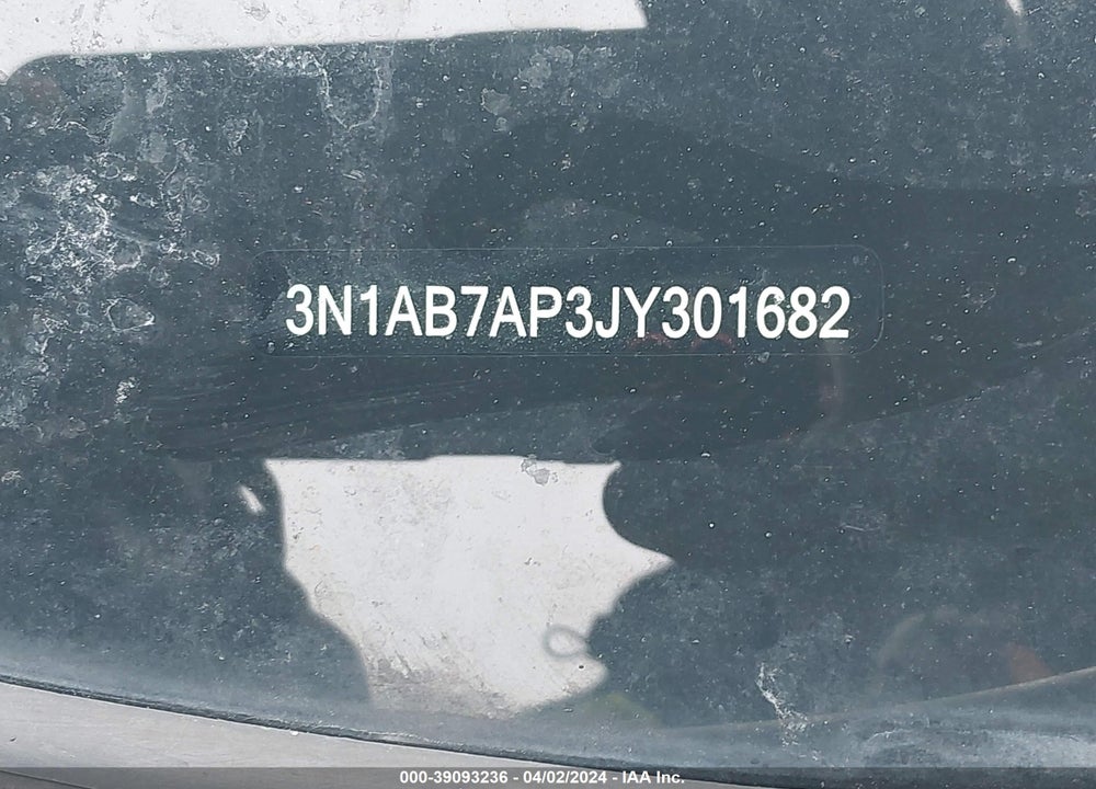 2018 NISSAN SENTRA S VIN: 3N1AB7AP3JY301682