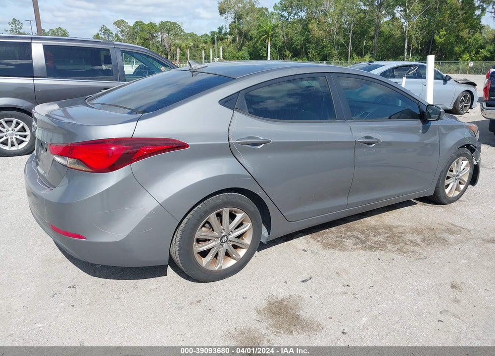 2014 HYUNDAI ELANTRA SE VIN: 5NPDH4AE5EH494202