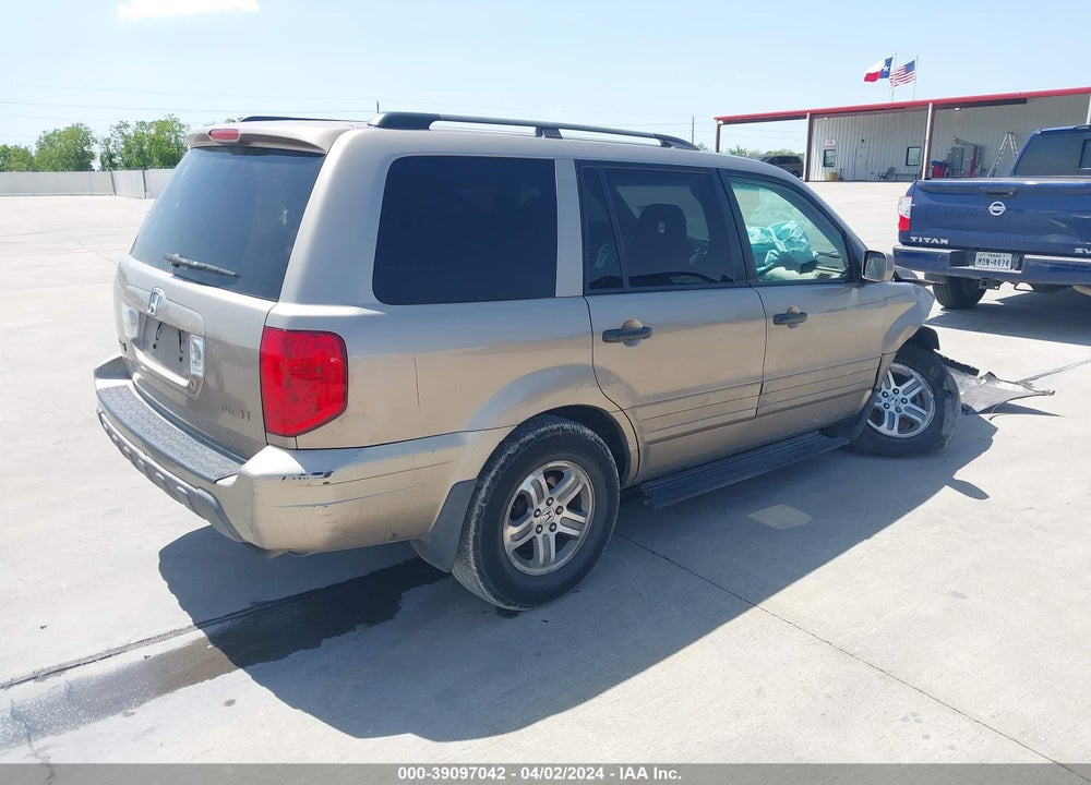 2004 HONDA PILOT EX-L VIN: 2HKYF18684H533951