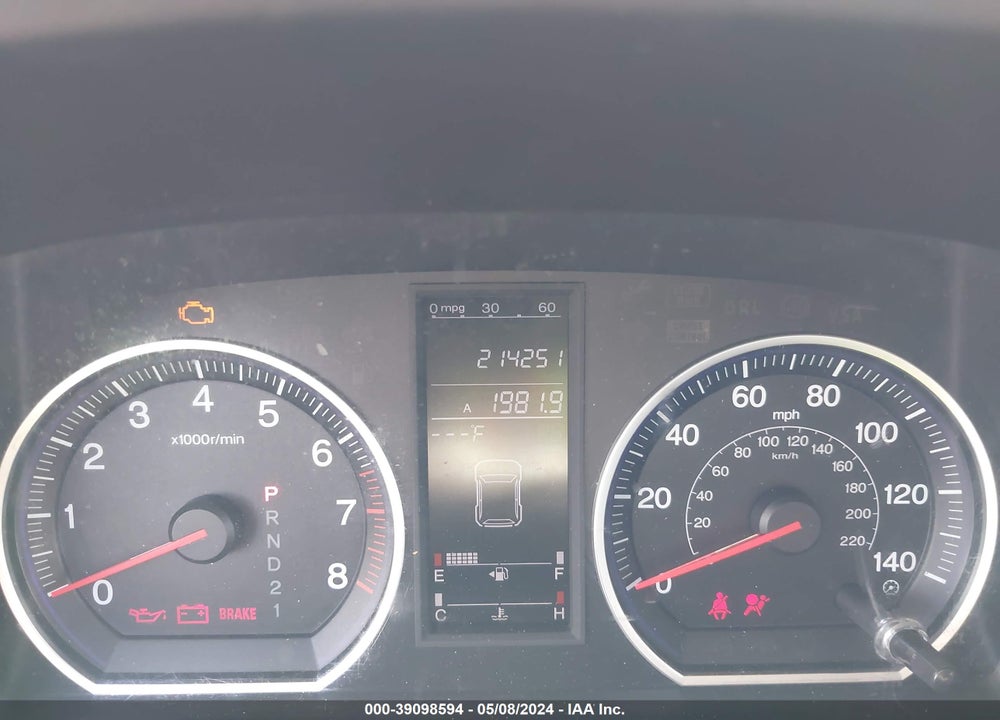 2008 HONDA CR-V VIN: 5J6RE48708L010744