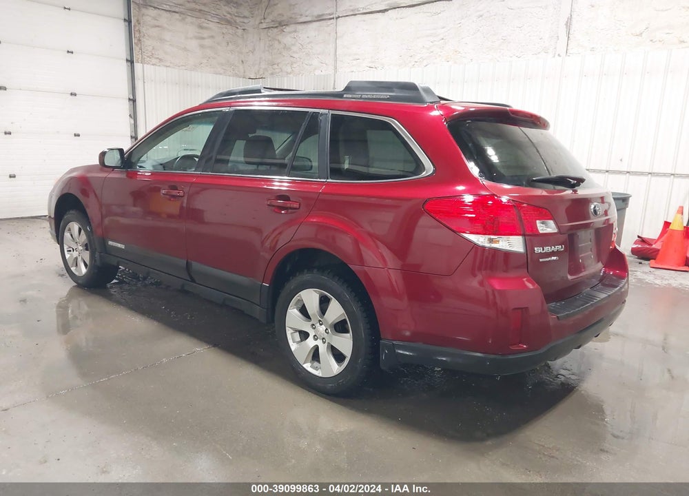 2011 SUBARU OUTBACK 2.5I PREMIUM VIN: 4S4BRBCC5B3365898