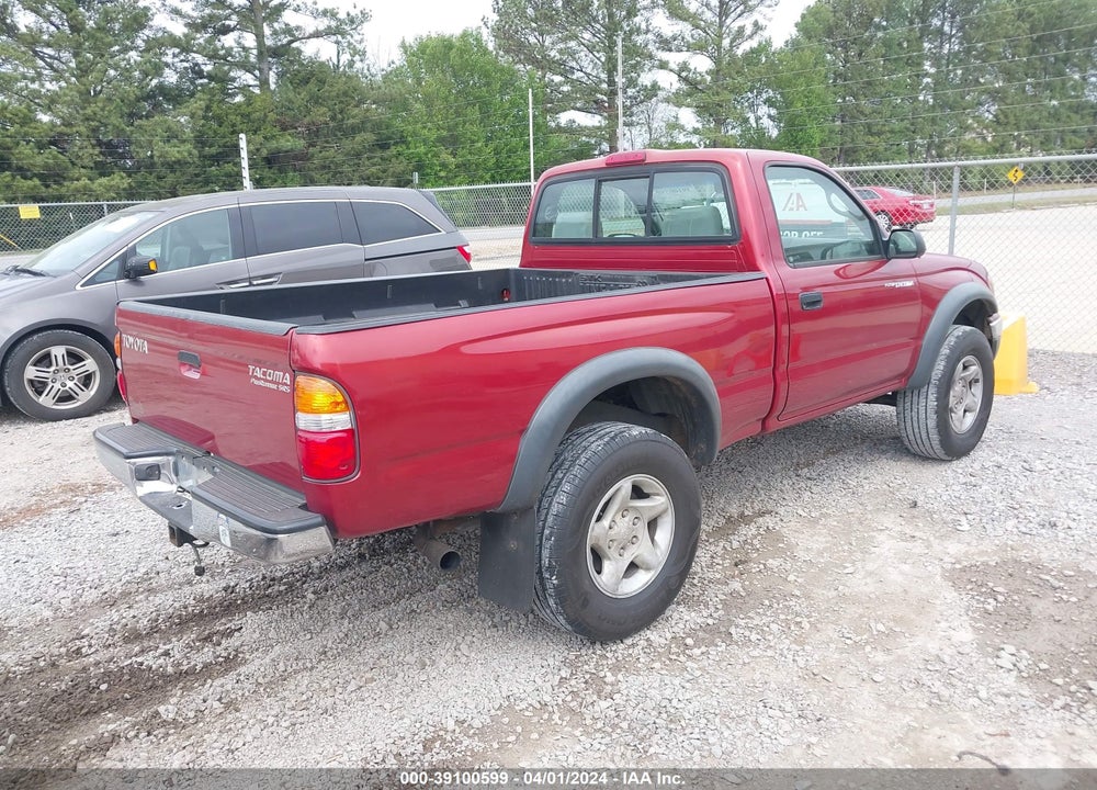 2004 TOYOTA TACOMA PRERUNNER VIN: 5TENM92NX4Z362785