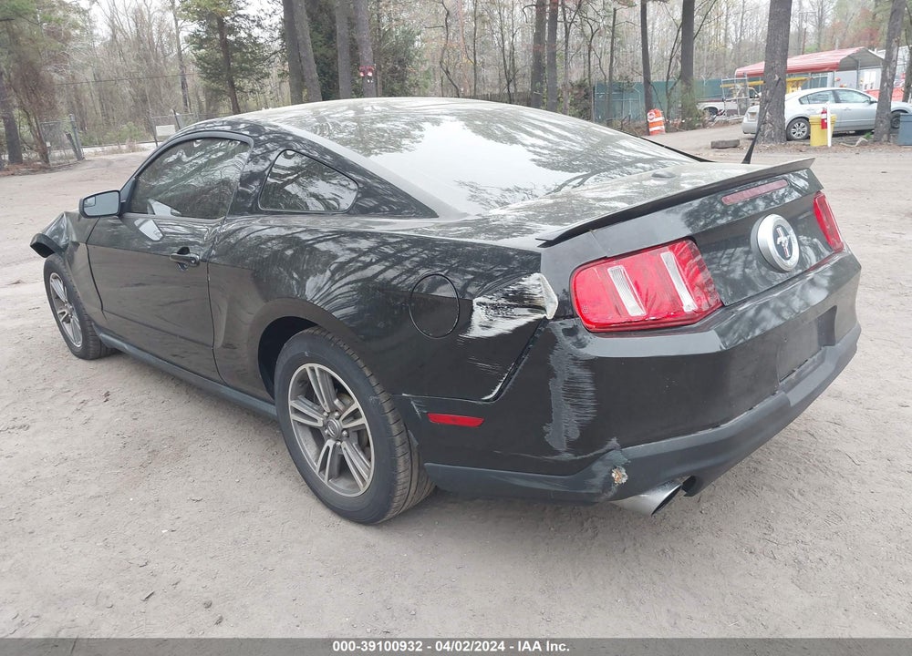 2012 FORD MUSTANG V6 PREMIUM VIN: 1ZVBP8AMXC5273858