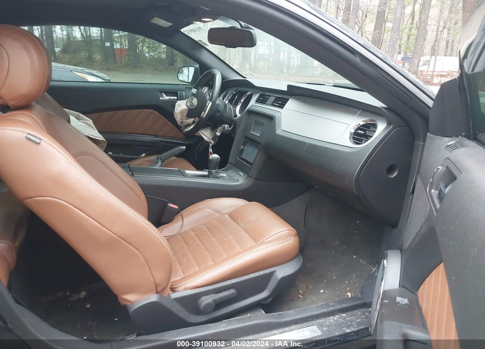 2012 FORD MUSTANG V6 PREMIUM VIN: 1ZVBP8AMXC5273858