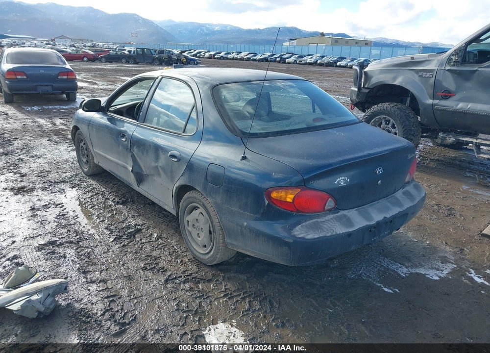 1999 HYUNDAI ELANTRA GL VIN: KMHJF25F5XU759432