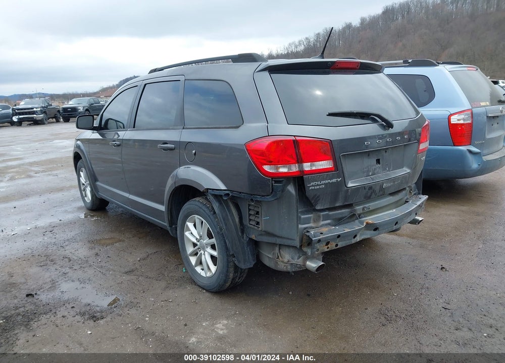 2014 DODGE JOURNEY SXT VIN: 3C4PDDBG6ET143355
