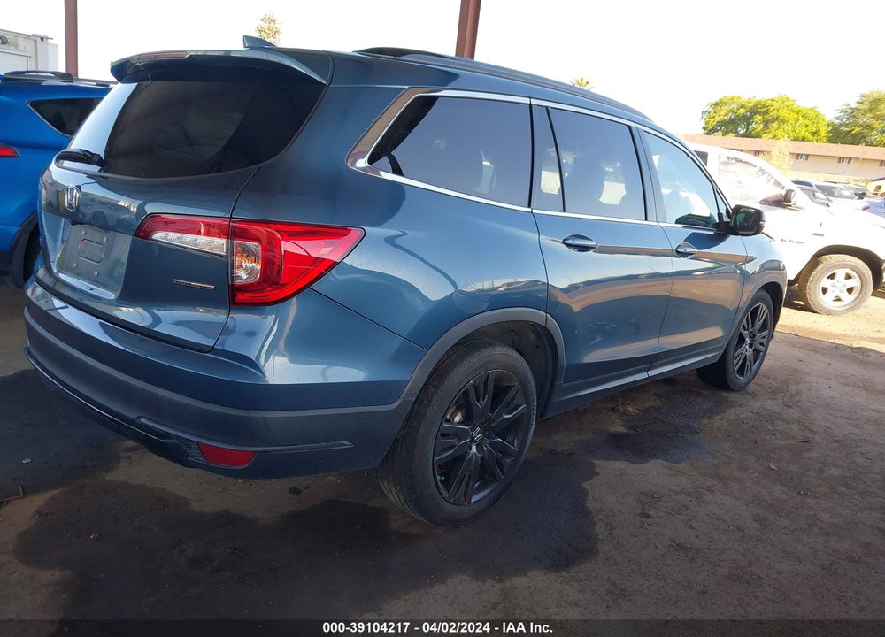 2022 HONDA PILOT 2WD SPECIAL EDITION VIN: 5FNYF5H28NB001524