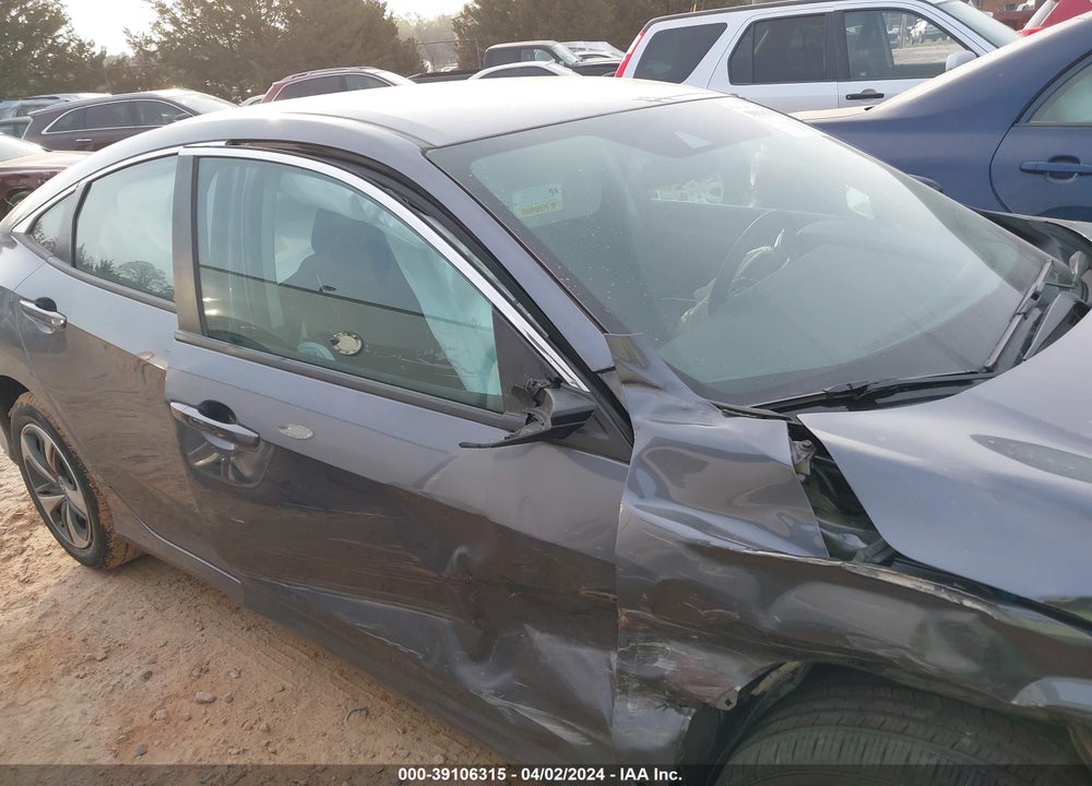 2020 HONDA CIVIC LX VIN: 2HGFC2F62LH592687
