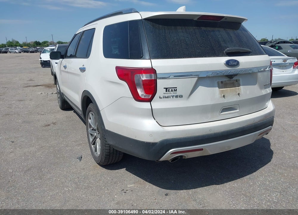 2016 FORD EXPLORER LIMITED VIN: 1FM5K7F86GGB71922